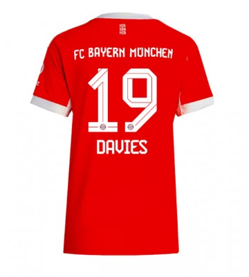 Bayern Munich Alphonso Davies #19 Hjemmebanetrøje Dame 2025-26 Kortærmet